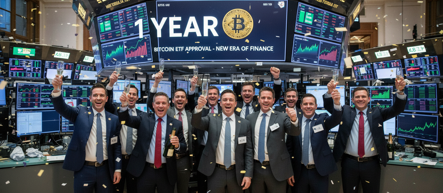 Bitcoin ETFs Hit One-Year Milestone with $107B Assets, BlackRock Dominates